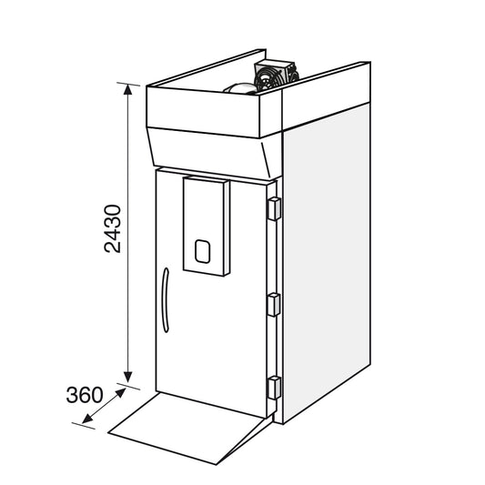 Blast chiller - Freezer for trolleys, 40x60 - 60x80